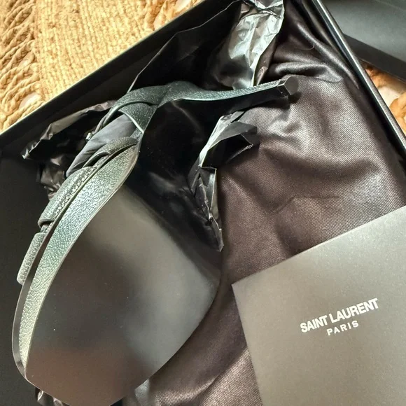 Saint Laurent Royal Green Tribute 105 Sandal - Picture 6 of 9